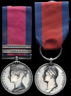 *A Fine M.G.S. and Waterloo Medal Pair awarded to Troop Sergeant-Major James Stride, 23rd Light Dragoons, who provided his own horse to Lord Uxbridge ...