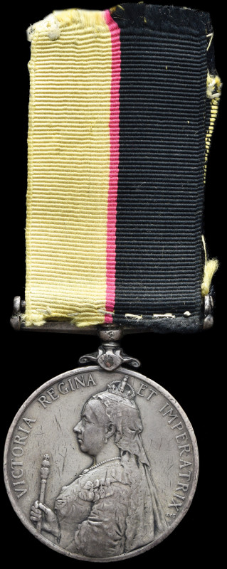 Queen’s Sudan, 1896-98, in silver (5382, Pte. C. McDonald, 1/Sea. Hrs.), suspens...