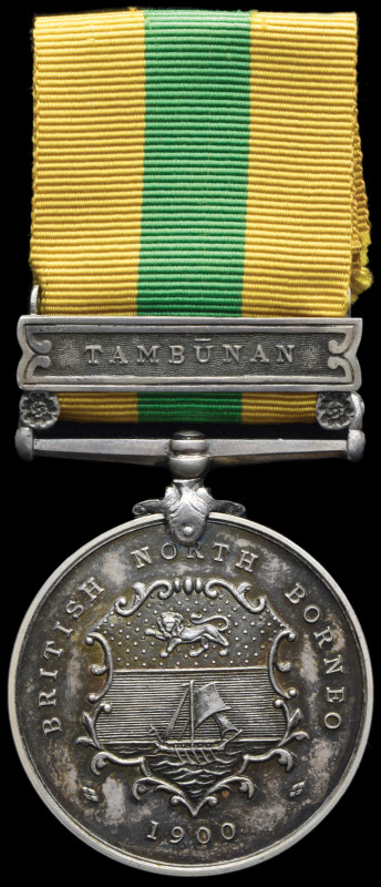 *British North Borneo Company’s Medal, 1899-1900, in silver, single clasp, Tambu...