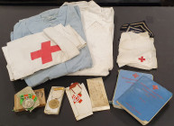 A WW2 Nursing Pair with original Nursing Manuals, Paperwork and Uniforms to Section Leader Miss Evelyn Noel Evans, Kensington Division, Detachment Lon...