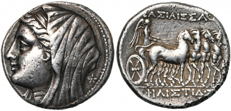SICILE, SYRACUSE, Hiéron II (275-216), AR 16 litres. Au nom de la reine Philisti...