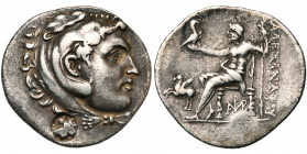 ROYAUME DE MACEDOINE, Alexandre III le Grand (336-323), AR tétradrachme posthume, vers 188-173 av. J.-C., Alabanda. D/ T. d''Héraclès à d., coiffé de ...