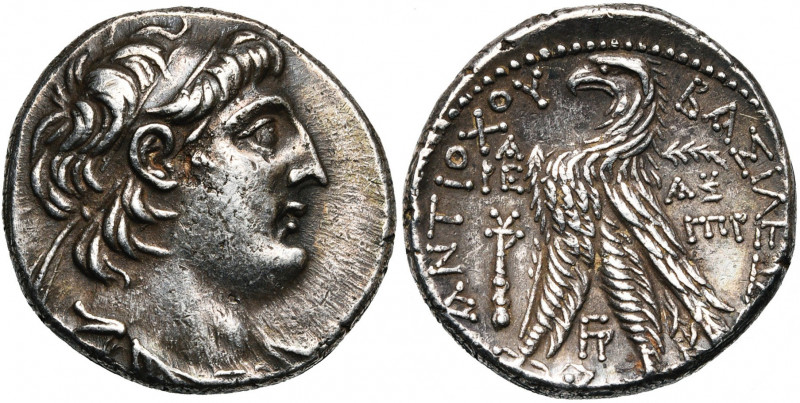 ROYAUME SELEUCIDE, Antiochos VII Evergète (138-129), AR tétradrachme, 130-129 av...