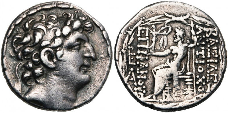 ROYAUME SELEUCIDE, Antiochos VIII Grypous, 3e règne (109-96), AR tétradrachme, A...