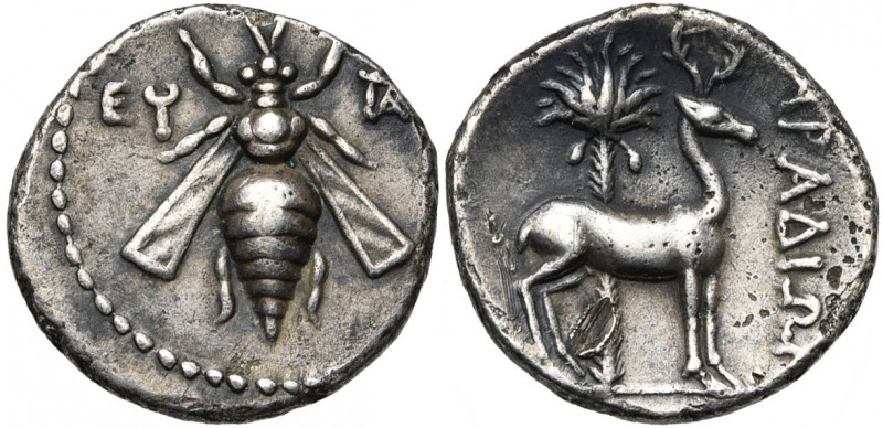 PHENICIE, ARADOS, AR drachme, 165-164 av. J.-C. D/ Abeille. A g., E (an 95). A ...