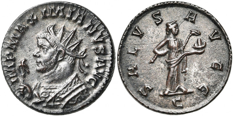 MAXIMIEN HERCULE (286-305), AE antoninien, printemps 290-291, Lyon. D/ IMP MAXIM...