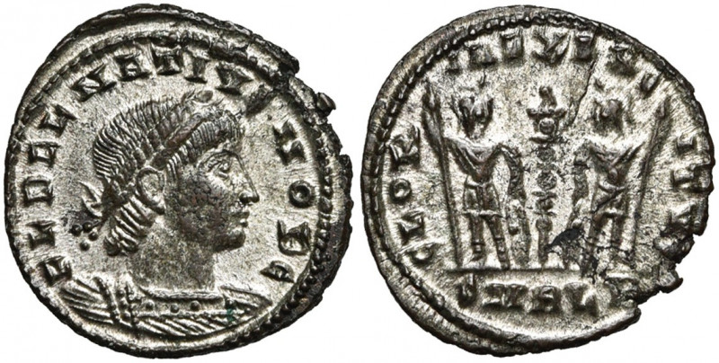 DELMATIUS César (335-337), AE follis, 335, Alexandrie. D/ FL DELMATIUS NOB C B. ...