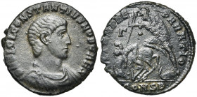 CONSTANCE GALLE César (351-354), AE centenionalis, Constantinople. D/ D N FL CL CONSTANTIVS NOB CAES B. dr. à d. R/ FEL TEMP REPARATIO/ Γ·/ CONSB Sold...