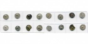 ANTONIN le Pieux (138-161), lot de 8 deniers: R/ Aequitas, Annona (pr. SUP), Libertas, Génie, Pietas, T. de Marc Aurèle; Antonin le Pieux divinisé, R/...