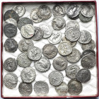SEPTIME SEVERE (193-211), lot de 40 deniers: R/ Victoire à g. (4, légendes différentes), L''empereur à cheval (2), Bonus Eventus, L''empereur voilé te...