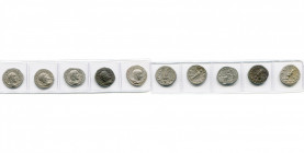 MAXIMIN Ier (235-238), lot de 5 deniers: R/ Fides militum, Pax, Salus, Providentia; Gordien III, R/ Vénus victrix.
Très Beau à Superbe et Superbe
