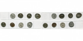 lot de 8 antoniniens: Gordien III, Rome, R/ Jupiter (Très Beau); Trébonien Galle, Antioche, R/ L''empereur chevauchant; Valérien Ier, Antioche, R/ Une...