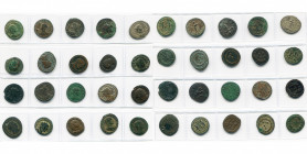lot de 20 antoniniens: Dioclétien, R/ L''empereur recevant un globe nicéphore, Jupiter et aigle (2, bustes différents), Victoire, Jupiter Conservator ...