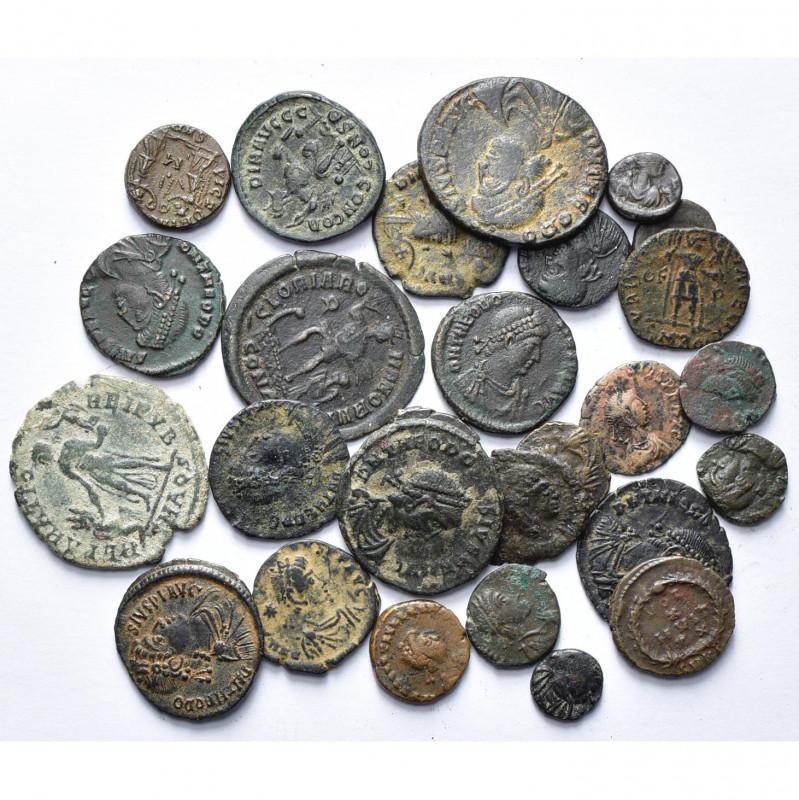 THEODOSE Ier (379-395), lot de 13 p.: AE3, R/ Constantinopolis (7), VOT X; AE2, ...