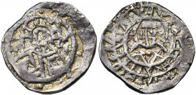 Jean VIII Paléologue (1421-1448), AR stavraton (1/2 hyperpère), Constantinople. D/ B. du Christ nimbé de f. entre IC-XC. R/ B. nimbé de l''empereur de...
