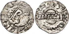 NEDERLAND, AR denarius. Imitatie van het Friese type van Bruno III (1050-1057). Vz/ Bb. naar r., met daarvoor een kruisscepter. Kz/ In het midden verb...
