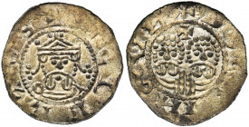 NEDERLAND, FRIESLAND, Graafschap, Egbert II (1068-1090), AR denarius, 1068-1077 (?), Dokkum. Vz/ + ECBERTVS Gekroond bb. v.v. Kz/ + DOGGINGVN Bb. van ...
