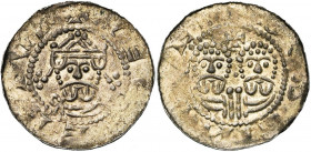 NEDERLAND, FRIESLAND, Graafschap, Egbert II (1068-1090), AR denarius, 1068-1077 (?), Bolsward. Vz/ + VECBERTVS Gekroond bb. v.v. Kz/ + BODSINVVER Bb. ...