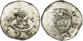 NEDERLAND, FRIESLAND, Graafschap, Egbert II (1068-1090), AR denarius, 1068-1077 (?), Winsum. Vz/ [+ ECB]ERT[VS] Gekroond bb. v.v. Kz/ [+ V]VEN[SHEM] B...