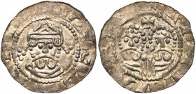 NEDERLAND, FRIESLAND, Graafschap, Egbert II (1068-1090), AR denarius, 1068-1077 (?), Leeuwarden. Vz/ + VECBERTVS Gekroond bb. v.v. Kz/ + LINVVΛRT Bb. ...