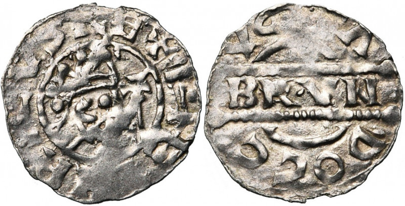 NEDERLAND, GRONINGEN (?), AR denarius, ca. 1050-1057. Imitatie van het Friese ty...