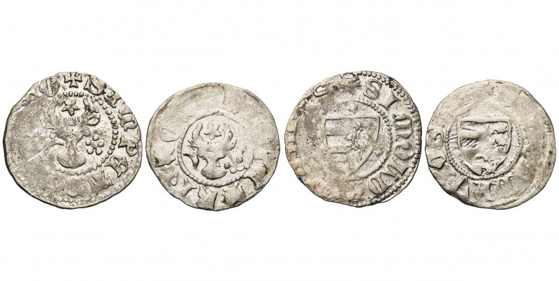 ROUMANIE, VOIVODAT DE MOLDAVIE, Petru Musat (1375-1391), AR lot de 2 dinars. Lég...