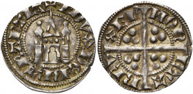BRABANT, Duché, Jean III (1312-1355), AR esterlin au châtel brabançon, à partir de 1317/1318, Bruxelles. D/ +·I· DVX: DE· BRABANTIA Châtel. R/ MON-ETA...
