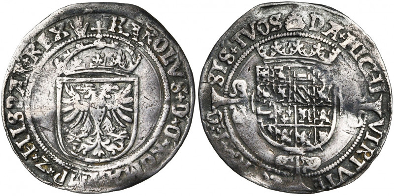BRABANT, Duché, Charles Quint (1506-1555), AR réal d''argent (3 patards), s.d. (...