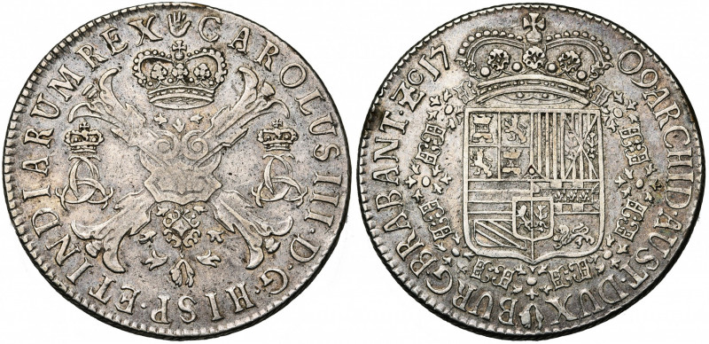 BRABANT, Duché, Charles III (1703-1711), prétendant au trône d''Espagne, AR pata...