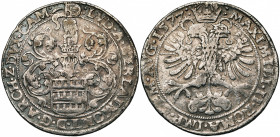 CAMBRAI, Archevêché, Louis de Berlaymont (1570-1596), AR écu (daldre), 1572. Au titre de Maximilien II. D/ Ecu heaumé de Berlaymont. R/ Aigle impérial...