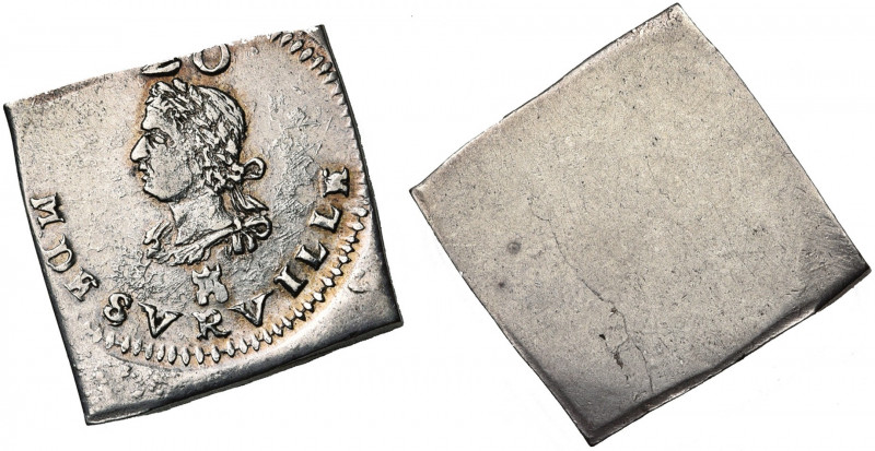 TOURNAI, Siège de 1709, AR 20 sols, émission du 13 juillet 1709. Monsieur de Sur...