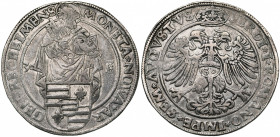 RECKHEIM, Willem van Vlodorp (1553-1564), AR daalder van 30 stuiver, z.j. (1558-1563). Met titel van Ferdinand I. Vz/ St. Pieter rechtopstaand met een...