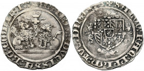 VLAANDEREN, Graafschap, Maria van Bourgondië (1477-1482), AR dubbel vuurijzer, 1478, Brugge. Zonder muntteken. Vz/ Vuurijzer tussen twee tegenover elk...