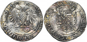 VLAANDEREN, Graafschap, Keizer Karel (1506-1555), AR vlieger (4 stuiver), 1540, Brugge. Vz/ Gekroonde keizerlijke adelaar. Met KAROLVS in de legende. ...