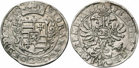 ALLEMAGNE, OLDENBURG, Anton Günther (1603-1667), AR Gulden (28 Stüber), s.d. (1637-1657). Au titre de Ferdinand III. D/ Ecu couronné. R/ Aigle impéria...