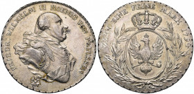 ALLEMAGNE, PRUSSE, Friedrich Wilhelm II (1786-1797), AR Taler, 1794, Berlin. Pour Ansbach-Bayreuth. D/ B. cuirassé à d. R/ Ecu ovale couronné, entre d...