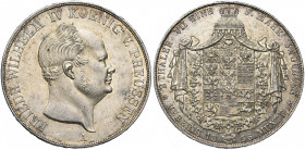 ALLEMAGNE, PRUSSE, Friedrich Wilhelm IV (1840-1861), AR double Taler, 1856A. J. 82; A.K.S. 70; Thun 259; Dav. 772.
Superbe