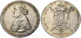 ALLEMAGNE, TREVES, Archevêché, Clemens Wenzel de Saxe (1768-1794), AR Konventionstaler, 1769, Coblence. D/ B. à g., vêtu du manteau d''électeur. R/ Ar...