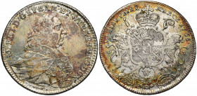 ALLEMAGNE, WÜRZBURG, Evêché, Adam Friedrich (1755-1779), AR Taler, 1765. D/ B. à d. R/ Armoiries tenues par deux lions. Helmschrott 750; Dav. 2898. 27...