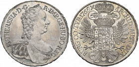 SAINT EMPIRE, Marie-Thérèse (1740-1780), AR Taler, 1765, Vienne. D/ B. diad. et cuir. à d. R/ Aigle impériale couronnée. Her. 414; Eypeltauer 74; Dav....
