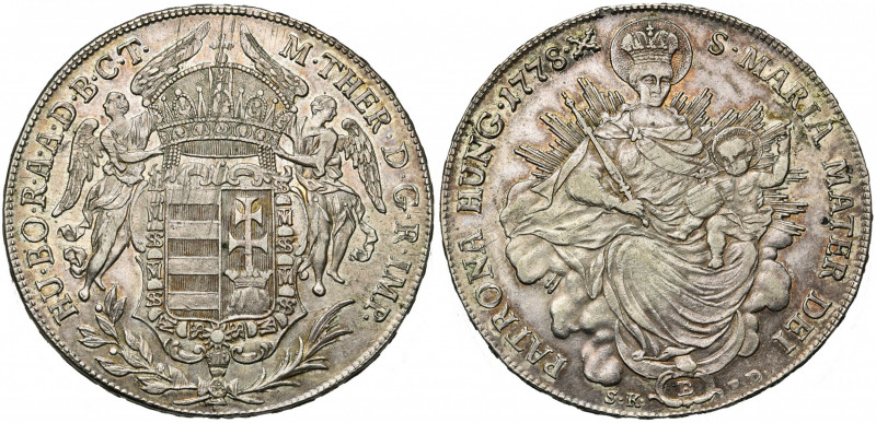 SAINT EMPIRE, Marie-Thérèse (1740-1780), AR Taler, 1778BSK-PD, Kremnitz. Type ho...