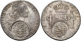 BRESIL, Joao, prince régent (1799-1816), AR 960 reis, s.d. (1809), Minas Gerais. Monnayage contremarqué. Gomes 115.02; K.M. 242. Sur une 8 reales de C...
