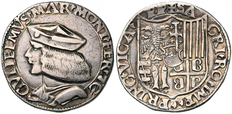 ITALIE, CASALE, Guillaume II Paléologue (1494-1518), marquis de Montferrat, AR t...