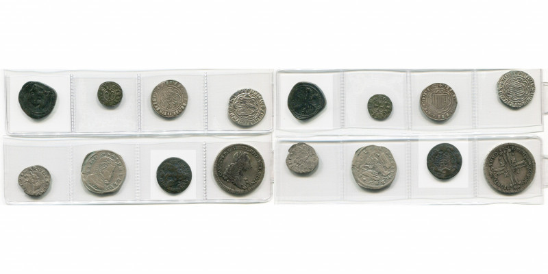 ITALIE, SICILE, lot de 8 p.: Guillaume II (1166-1189), trifollaro, Messine; Henr...