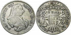 MALTE, Ordre de Saint-Jean, Emmanuel de Rohan (1775-1797), AR 30 tari, 1779. D/ B. à d. R/ Ecu couronné posé sur une aigle éployée, sans tête. Schembr...