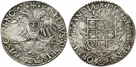 NEDERLAND, ZEELAND, Provincie, AR arendsdaalder van 60 groot, 1618, Middelburg. Vz/ Dubbelkoppige adelaar met provinciewapen op de borst. Kz/ Wapensch...