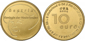 NEDERLAND, Koninkrijk, Beatrix (1980-2014), AV 10 euro, 2004. Europamunt. In doosje.
Gepolijste Stempel