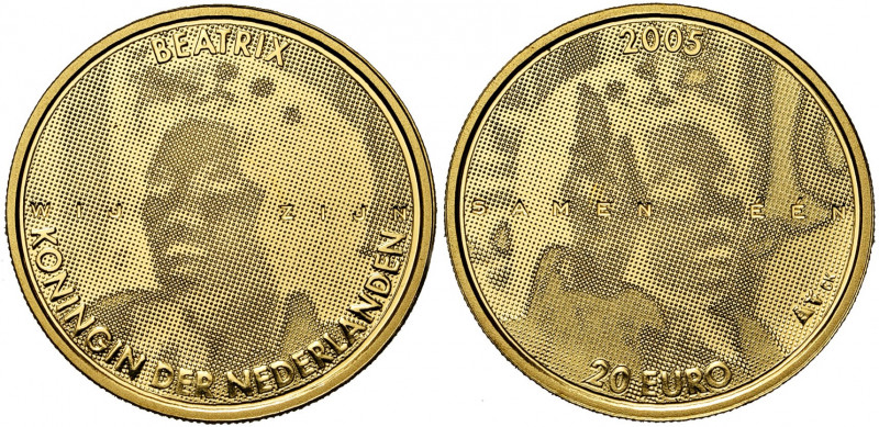 NEDERLAND, Koninkrijk, Beatrix (1980-2014), AV 20 euro, 2005. Jubileum. 8,50g In...