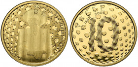 NEDERLAND, Koninkrijk, Beatrix (1980-2014), AV 10 euro, 2005. 60 jaar Vrede en Vrijheid. In doosje.
Gepolijste Stempel