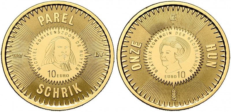 NEDERLAND, Koninkrijk, Beatrix (1980-2014), AV 10 euro, 2007. Michiel de Ruyter....